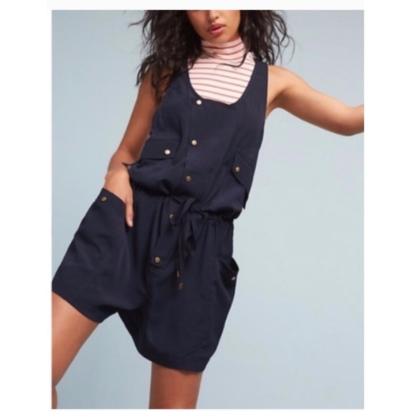 Anthropologie Elevenses Dree Utility Romper - Picture 2 of 6